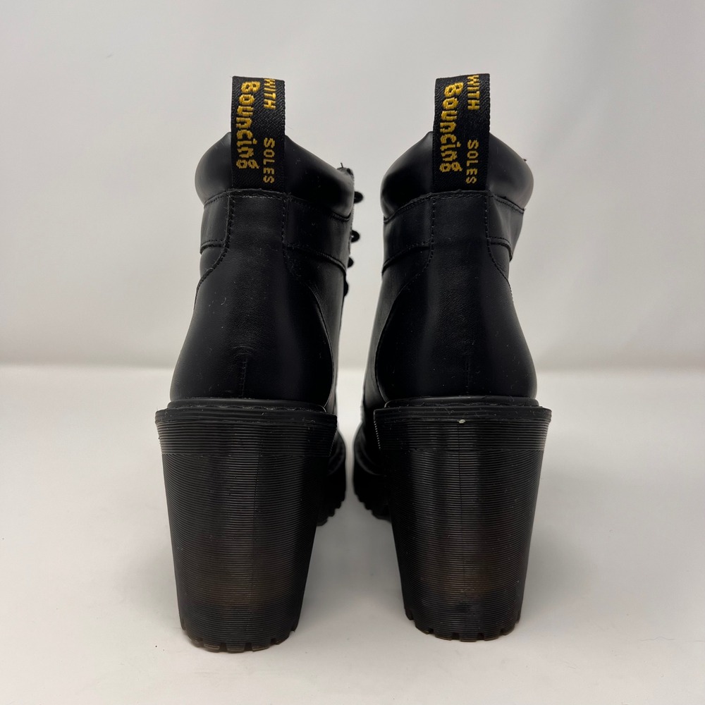 Dr. Martens Averil Boots Women's Size 7 Black Leather Lace Up High Heel EUC - Picture 5 of 9